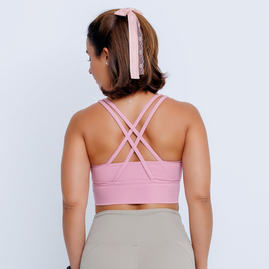 Maria's HIGH-IMPACT Sport Bra - Peach Orange