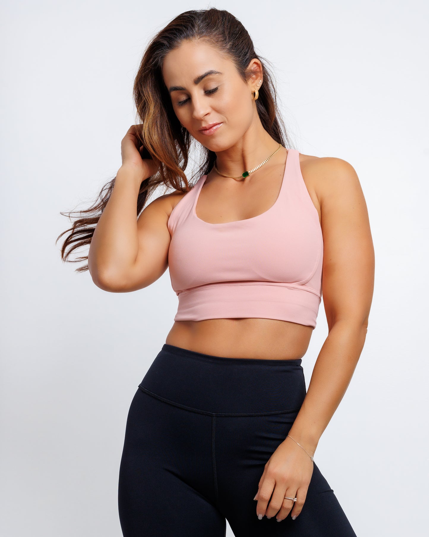 Maria's HIGH-IMPACT Sport Bra - Light Pink