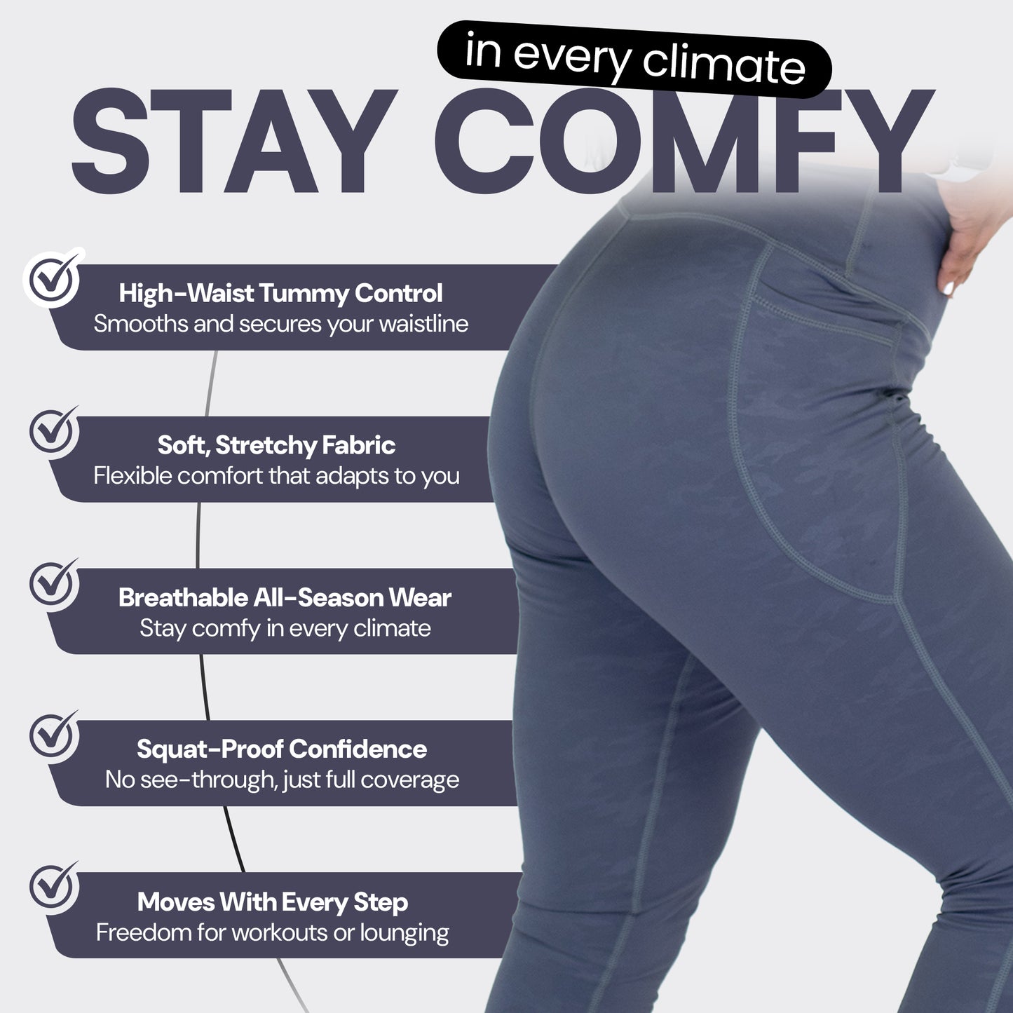 PRUMATT Performance Leggings – High Waist Sculpting Stretch Workout Pants