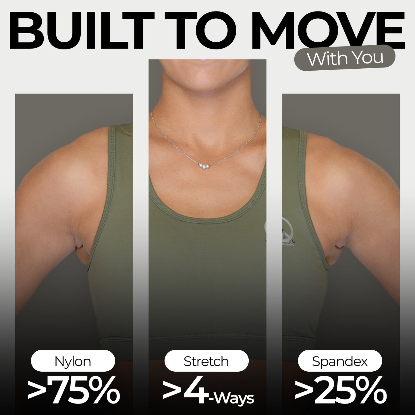 PRUMATT Full Coverage Sports Bra – Supportive Stretch Activewear Top