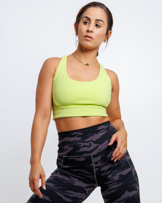 Maria's HIGH-IMPACT Sport Bra- Fluorescent Yellow