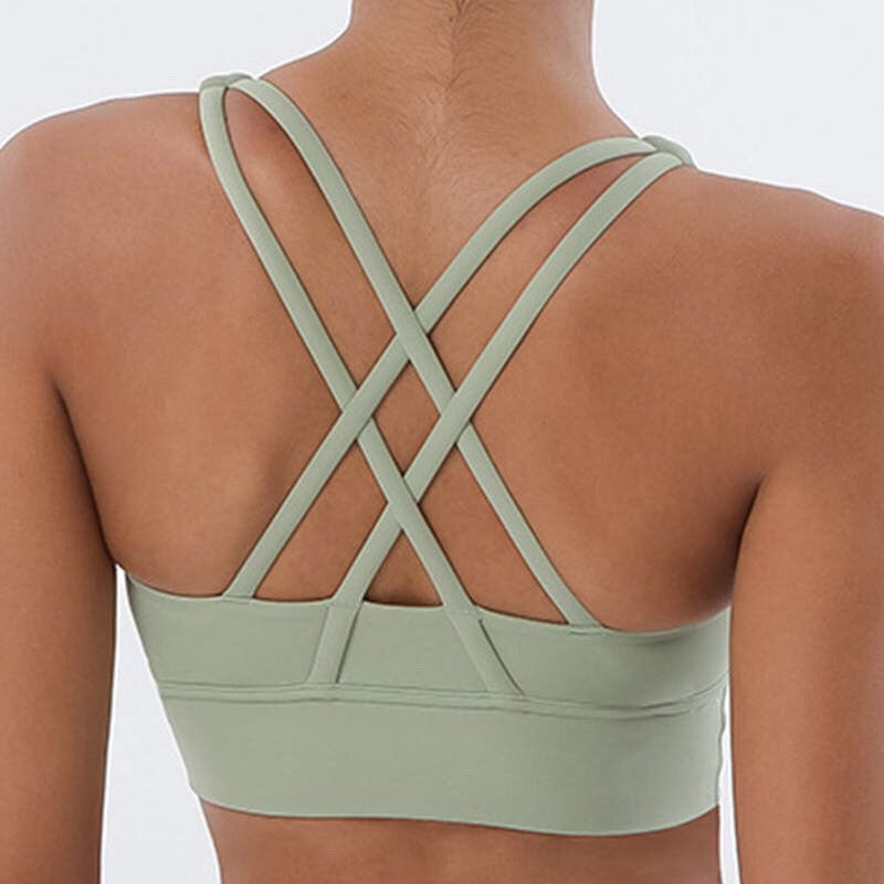 Maria's HIGH-IMPACT Sport Bra - Butter Green