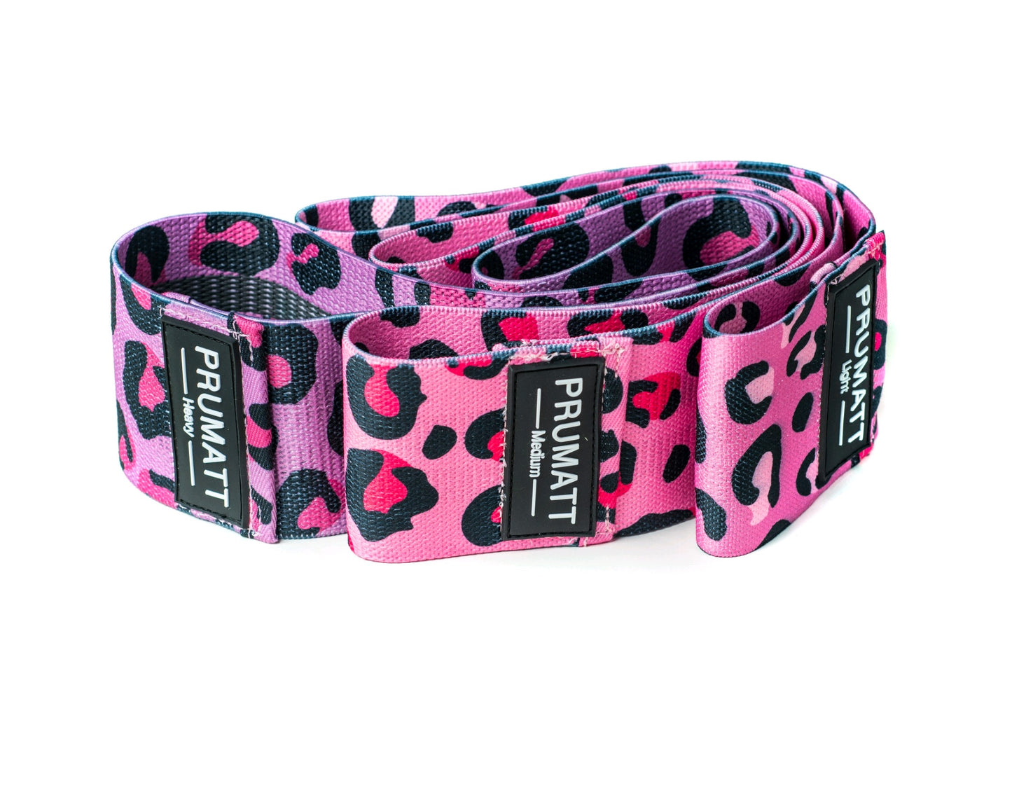 Pink Cheetah Resistance Bands - Pack of 3